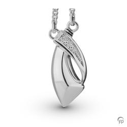 Sterling Silver Crossover Pendant