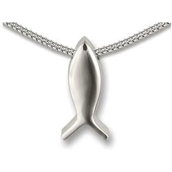 Sterling Silver Fish Slide Pendant