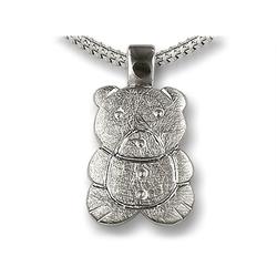 Sterling Silver Teddy Pendant