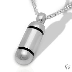 Sterling Silver Cyclinder Pendant (CLEARANCE STOCK PRICE REDUCED)