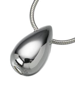 Sterling Silver Slide Teardrop Pendant (PRICE REDUCED)
