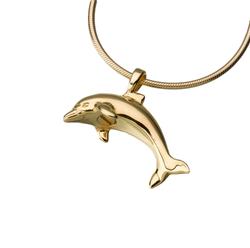 Gold Vermeil Dolphin Pendant (PRICE REDUCED)