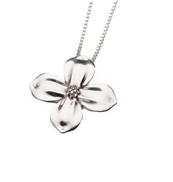 Sterling Silver Dogwood Blossom Pendant (PRICE REDUCED)