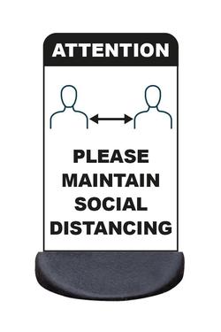 Pavement Sign - 'PLEASE MAINTAIN SOCIAL DISTANCING'