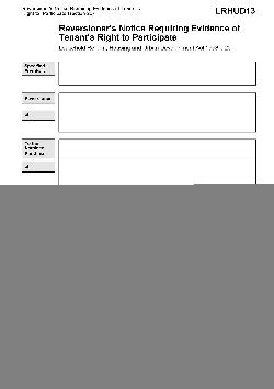 Reversioner's Notice Requiring Evidence of Tenant's Right to Participate