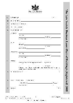 Business Lease (Part of Building) (Registered) 2008