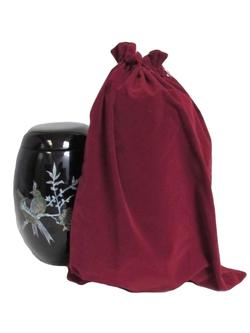 Suedette Urn Bag (Burgundy)