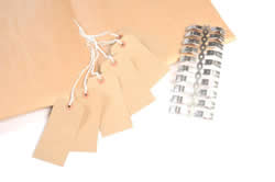 Metal seals for paper sacks