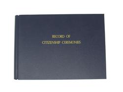 Record of citizenship ceremonies (blue) 