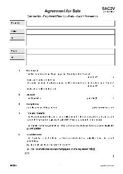 Agreement for Sale (3rd Edition) Commercial 