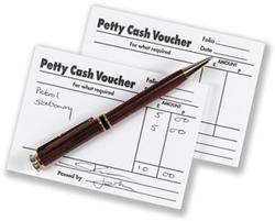 Petty Cash Pads. Pack of Five