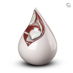 Ceramic Urn Celest (Teardrop with Heart Motif)