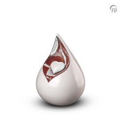 Small Ceramic Urn Celest (Teardrop with Panel Detail)