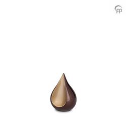 Teardrop Keepsake (Brown and Gold) 