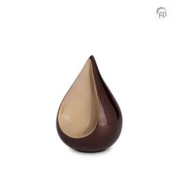 Small Teardrop Urn (Brown and Gold) 