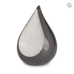 Adult Teardrop Urn (Black and Silver) 