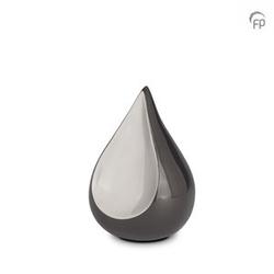 Small Teardrop Urn (Black and Silver) 