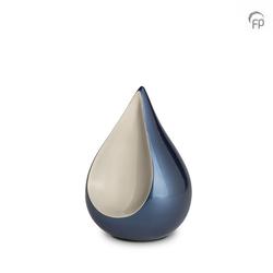 Small Teardrop Urn (Blue and Silver) 