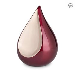 Adult Teardrop Urn (Red and Silver) 