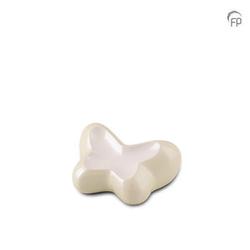 Metal Keepsake Butterfly (Cream with White Panel)
