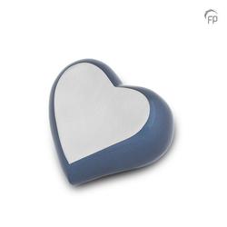 Keepsake Heart (Blue with Silver Panel) 