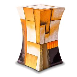 Glass Fibre Urn (Lantern Design in Multicolour Yellow)