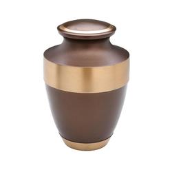 Brass Urn (Smoky Brown with Gold Band) 