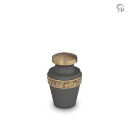 Brass Keepsake (Dark Grey  with Gold Engraved Band) 