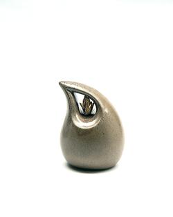 Ceramic Teardrop Urn (Neutral) - Small (END OF LINE)