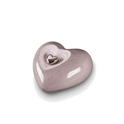 Ceramic Heart Urn (Grey)