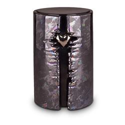 Wrapped Heart LED Urn (Graphite)