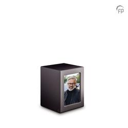 Medium MDF Urn With Photo Insert (Black)