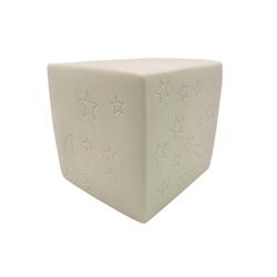 Ceramic Cube Urn (White) - Infant
