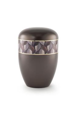 Arboform Urn (Leaf Border - Chocolate)