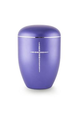 Arboform Swarovski Cross Urn (Violet)