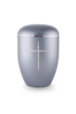 Arboform Crystal  Cross Urn (Steel Grey)