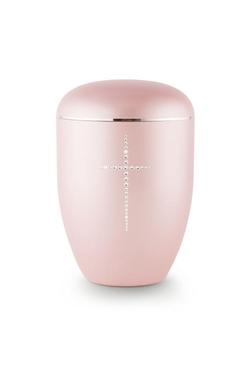 Arboform Swarovski Cross Urn (Pink)