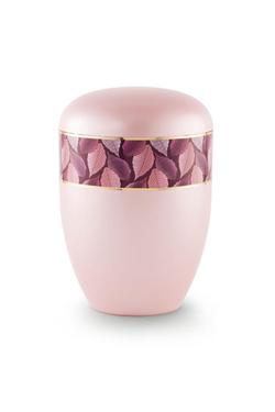 Arboform Urn (Leaf Border - Pink)