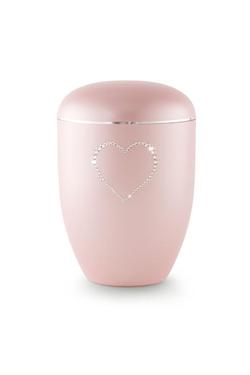 Arboform  Crystal Heart Urn (Pink)