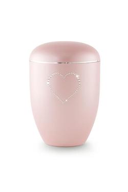 Arboform Swarovski Heart Urn (Pink)