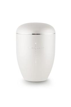 Arboform Swarovski Cross Urn (White)