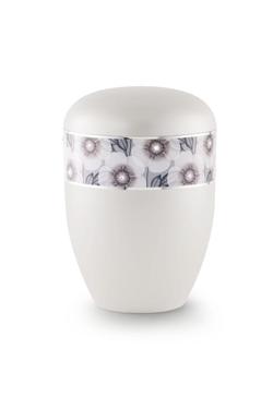 Arboform Urn (Flower Border - White)