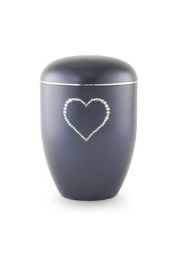 Arboform Crystal Heart Urn (Midnight Blue)
