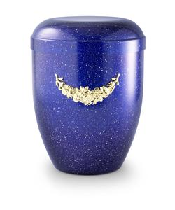 Arboform Urn (Blue with Gold Motif)