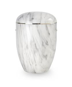 Arboform Marble Effect Urn (White) - XL Adult