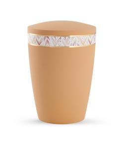 Arboform Urn - Pastell Edition - Peach with Leaf Border