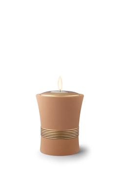 Curved Candle Holder Keepsake (Sand)