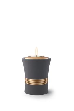 Curved Candle Holder Keepsake (Graphite)