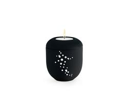  Shooting Star Candleholder with crystals - Black