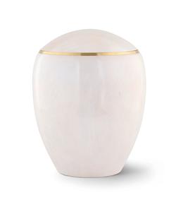 Wooden Urn (Round Top in White Birch)